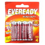 Eveready Battery Heavy Duty Red AA 4sx20