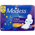 Modess All Night Wing 4sx24
