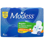 Modess Cottony Soft Cover Long with Wings 8 Padsx24