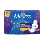 Modess Cottony Soft Napkin All Night 10sx1