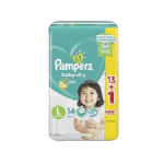Pampers Baby Dry Pants Magic Gel Channels Large 14'sx6