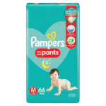 Pampers Baby Dry Pants Magic Gel Channels Medium 66'sx3