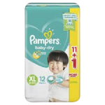 Pampers Diaper Baby Dry Extra Large 12'sx6