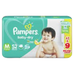 Pampers Diaper Baby Dry Medium 52'sx4