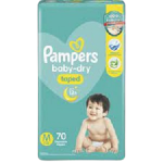 Pampers Diaper Baby Dry Medium 70'sx3