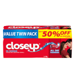 Closeup Red Hot All Day Freshness Twin Pack 120g