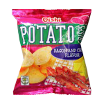 Potato Crisps Bacon and Cheese Pink 18g