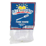 Vercons Fork Medium White 25pcs x100