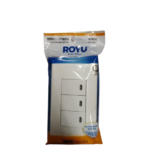 Royu Wide 3 Gang with LED Switch