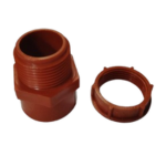 PVC Orange Male Adapter 1'' with Lock Nut